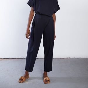 Meg Shop High Waisted Black Stretchy Trousers